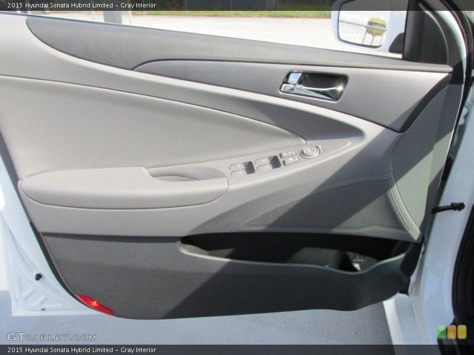 Gray Interior Door Panel for the 2015 Hyundai Sonata Hybrid Limited #98044234
