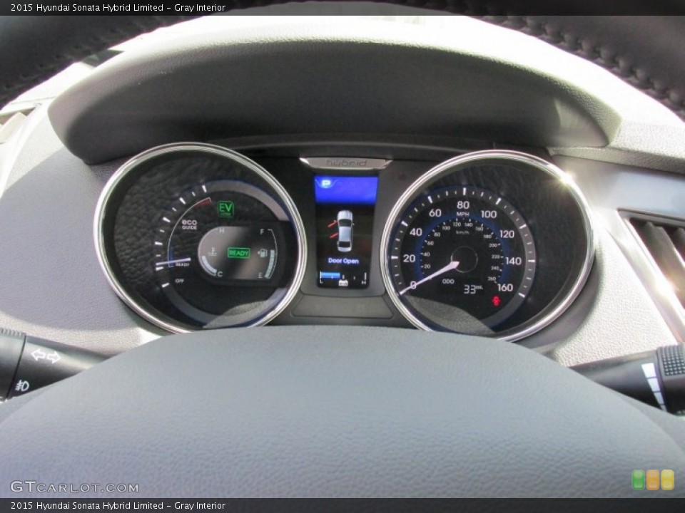 Gray Interior Gauges for the 2015 Hyundai Sonata Hybrid Limited #98044453