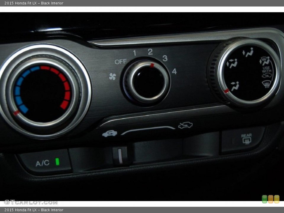 Black Interior Controls for the 2015 Honda Fit LX #98046619