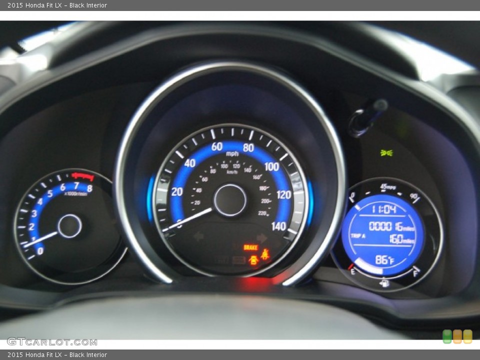 Black Interior Gauges for the 2015 Honda Fit LX #98046757