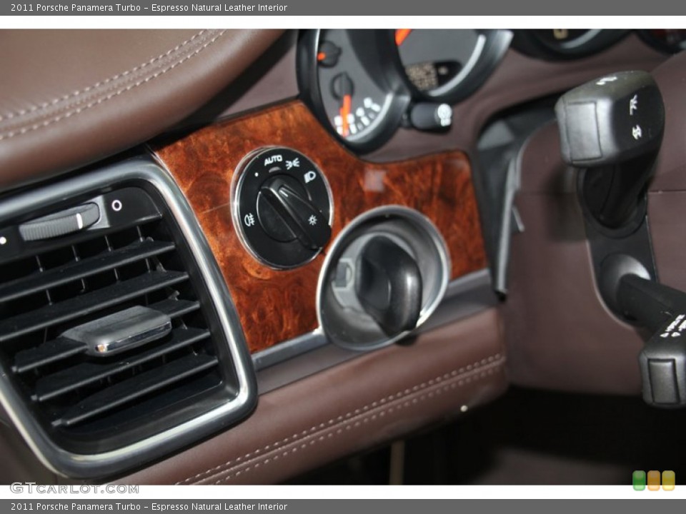 Espresso Natural Leather Interior Controls for the 2011 Porsche Panamera Turbo #98048218