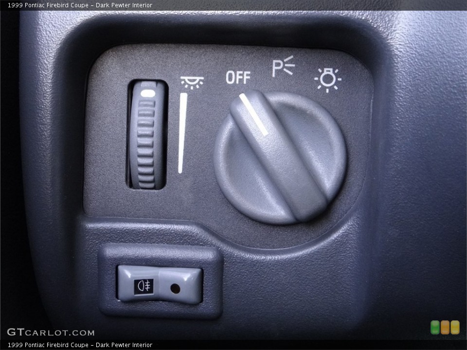 Dark Pewter Interior Controls for the 1999 Pontiac Firebird Coupe #98048266