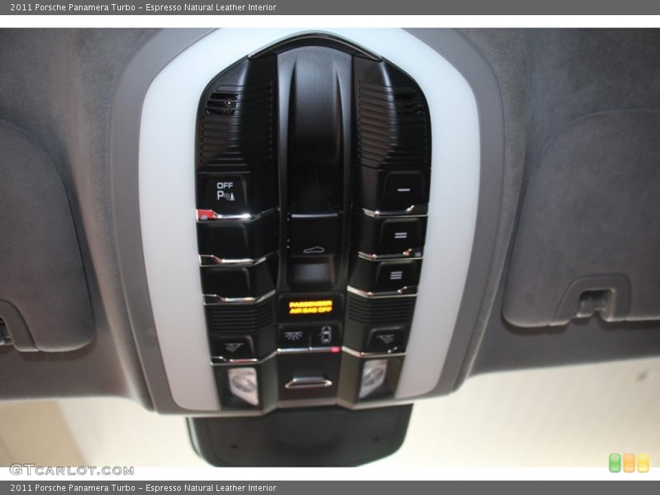 Espresso Natural Leather Interior Controls for the 2011 Porsche Panamera Turbo #98048347