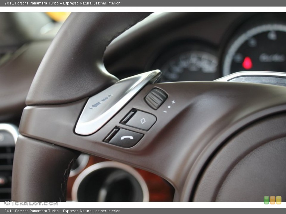 Espresso Natural Leather Interior Controls for the 2011 Porsche Panamera Turbo #98048368