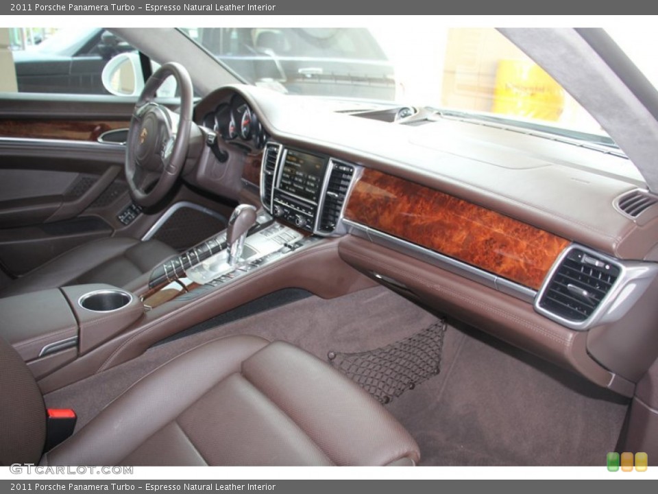 Espresso Natural Leather Interior Dashboard for the 2011 Porsche Panamera Turbo #98048593