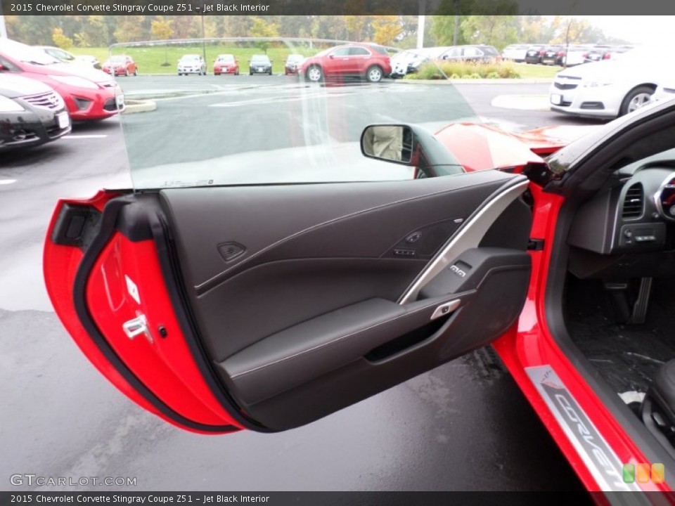 Jet Black Interior Door Panel for the 2015 Chevrolet Corvette Stingray Coupe Z51 #98055136