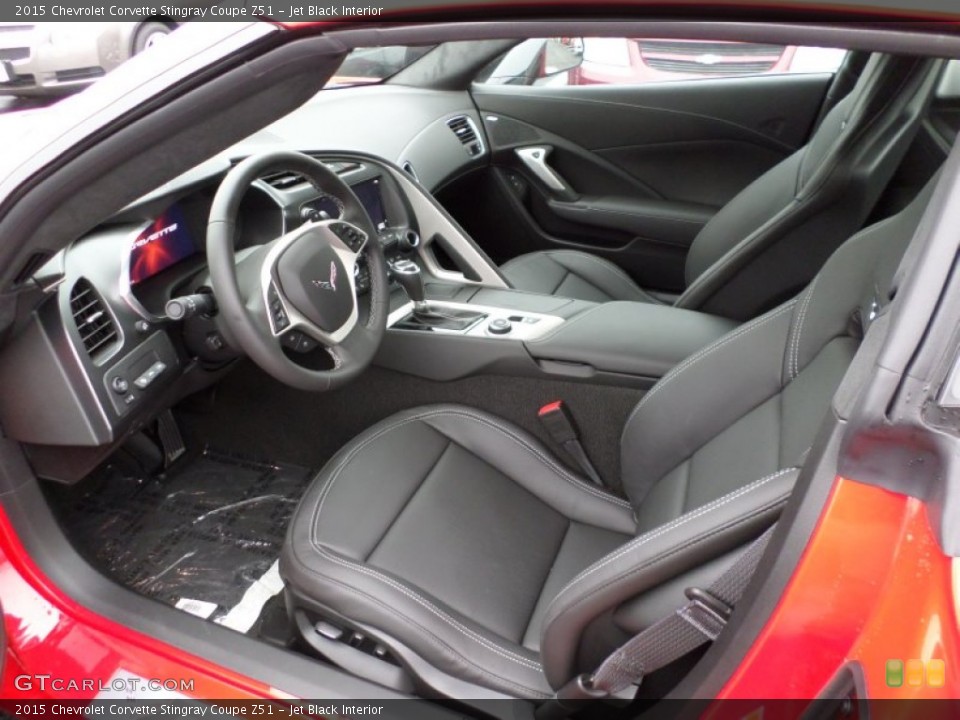 Jet Black Interior Prime Interior for the 2015 Chevrolet Corvette Stingray Coupe Z51 #98055163