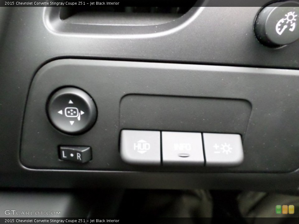 Jet Black Interior Controls for the 2015 Chevrolet Corvette Stingray Coupe Z51 #98055547