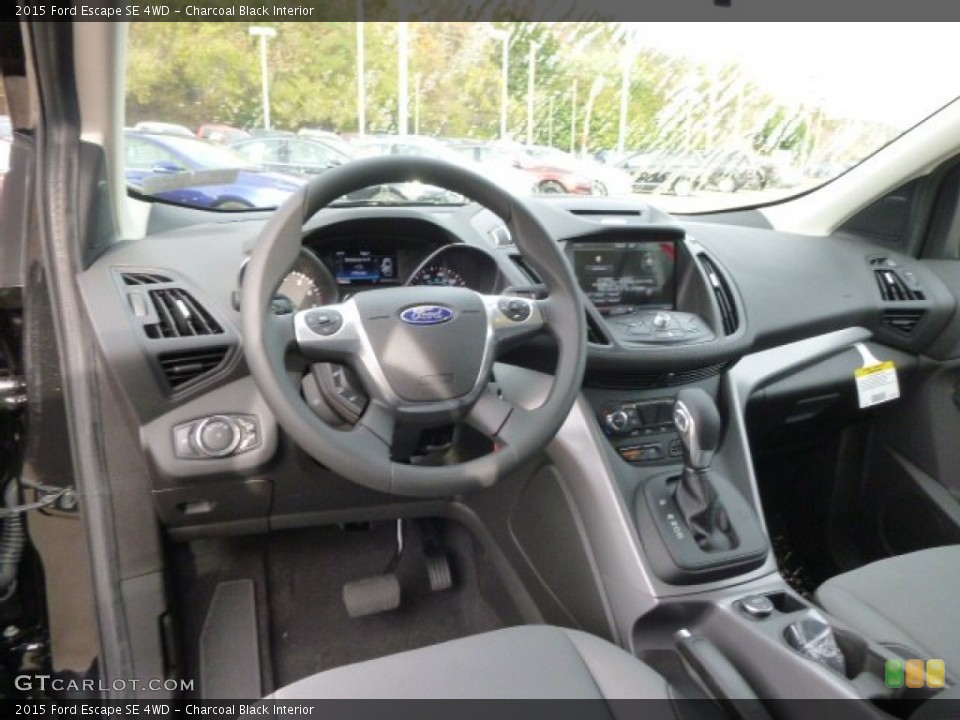 Charcoal Black Interior Dashboard for the 2015 Ford Escape SE 4WD #98056060