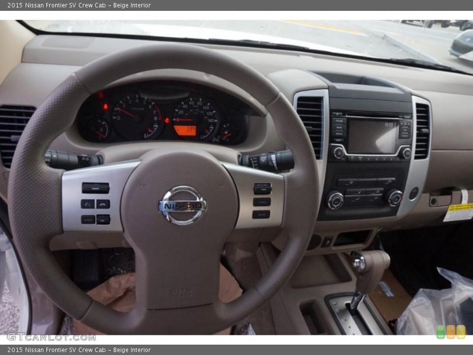 Beige Interior Dashboard for the 2015 Nissan Frontier SV Crew Cab #98056771