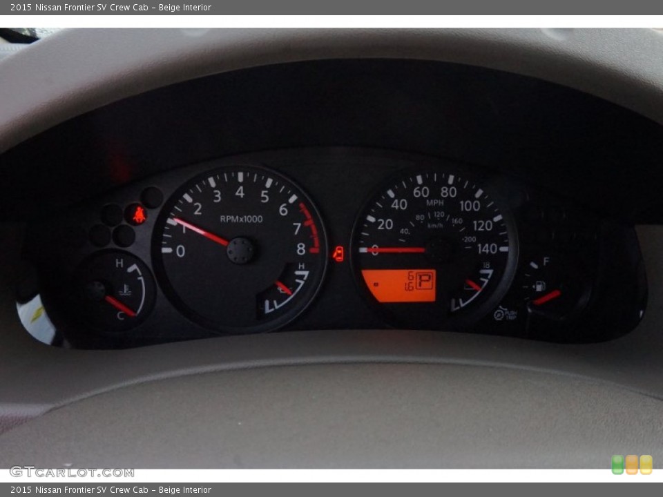 Beige Interior Gauges for the 2015 Nissan Frontier SV Crew Cab #98056867
