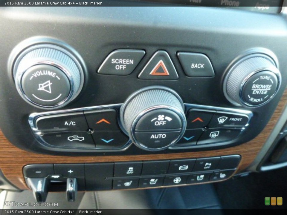 Black Interior Controls for the 2015 Ram 2500 Laramie Crew Cab 4x4 #98057062