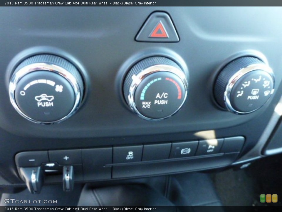Black/Diesel Gray Interior Controls for the 2015 Ram 3500 Tradesman Crew Cab 4x4 Dual Rear Wheel #98057938
