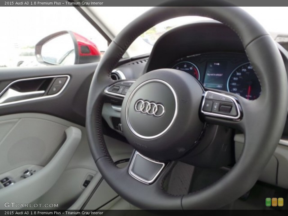 Titanium Gray Interior Steering Wheel for the 2015 Audi A3 1.8 Premium Plus #98060344