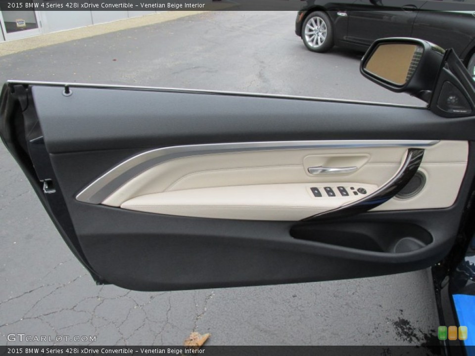 Venetian Beige Interior Door Panel for the 2015 BMW 4 Series 428i xDrive Convertible #98060623