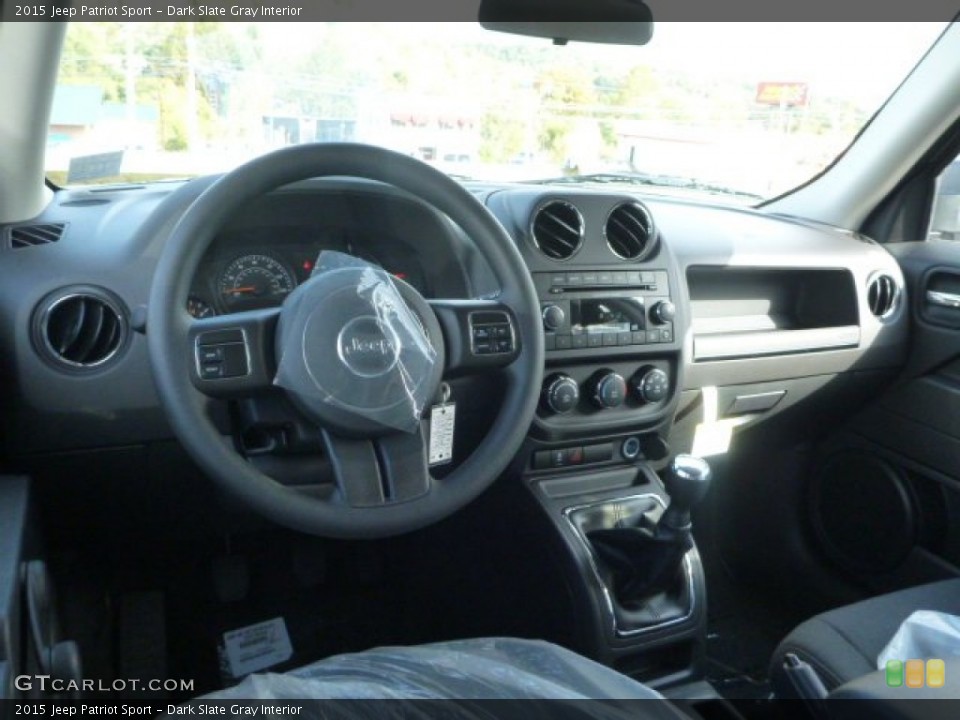 Dark Slate Gray Interior Dashboard for the 2015 Jeep Patriot Sport #98060626