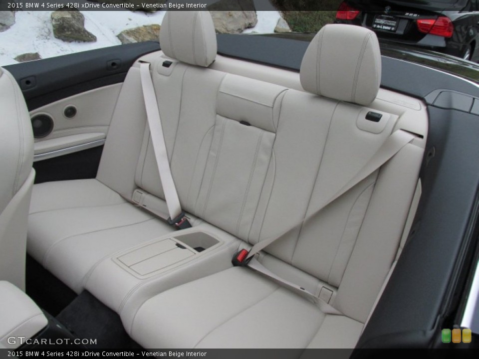 Venetian Beige Interior Rear Seat for the 2015 BMW 4 Series 428i xDrive Convertible #98060674