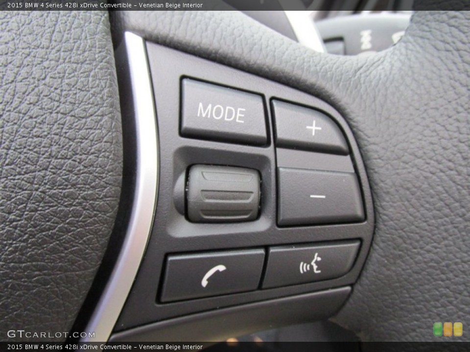 Venetian Beige Interior Controls for the 2015 BMW 4 Series 428i xDrive Convertible #98060791