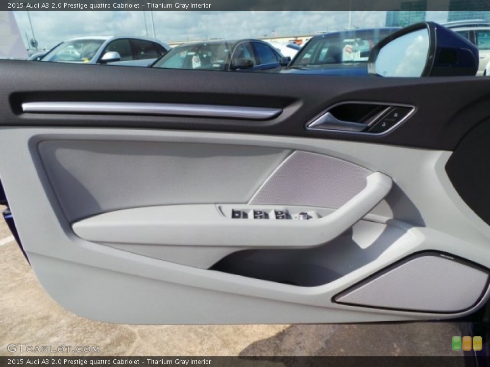 Titanium Gray Interior Door Panel for the 2015 Audi A3 2.0 Prestige quattro Cabriolet #98063035
