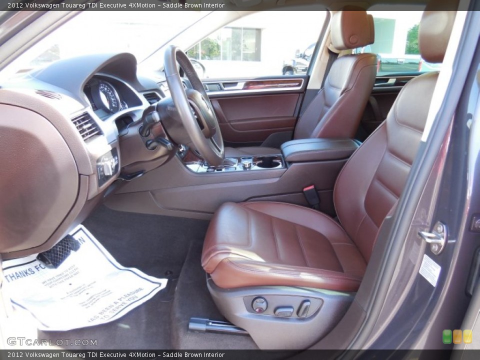 Saddle Brown Interior Photo for the 2012 Volkswagen Touareg TDI Executive 4XMotion #98074555