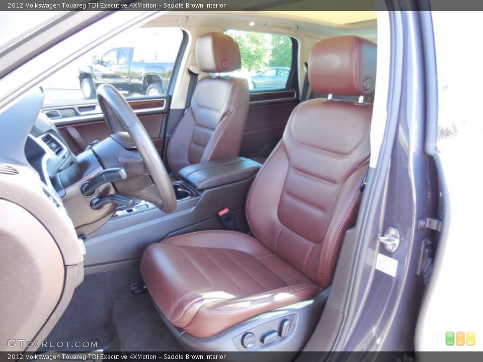 Saddle Brown Interior Front Seat for the 2012 Volkswagen Touareg TDI Executive 4XMotion #98074584