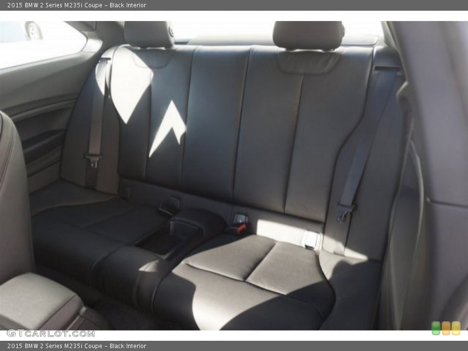 Black Interior Rear Seat for the 2015 BMW 2 Series M235i Coupe #98074687