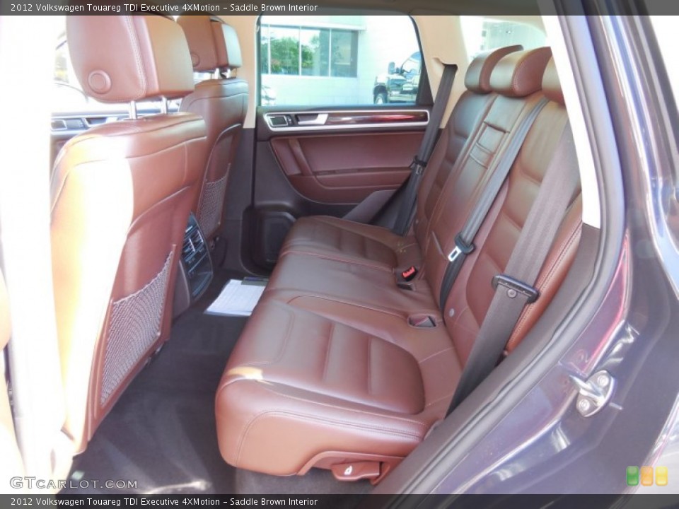 Saddle Brown Interior Rear Seat for the 2012 Volkswagen Touareg TDI Executive 4XMotion #98074729