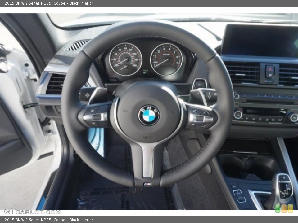 Black Interior Steering Wheel for the 2015 BMW 2 Series M235i Coupe #98074774