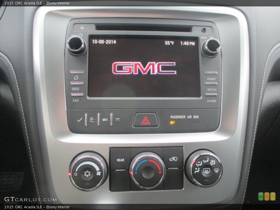 Ebony Interior Controls for the 2015 GMC Acadia SLE #98076007