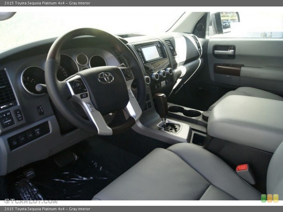 Gray Interior Prime Interior for the 2015 Toyota Sequoia Platinum 4x4 #98078608