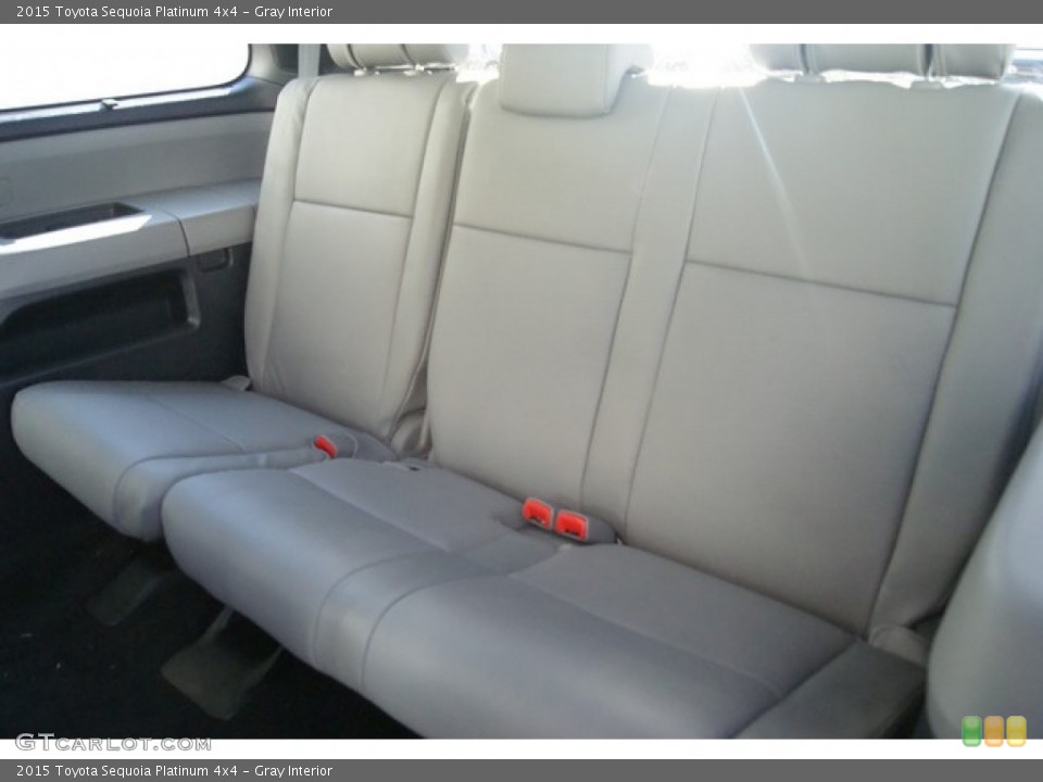 Gray Interior Rear Seat for the 2015 Toyota Sequoia Platinum 4x4 #98078662