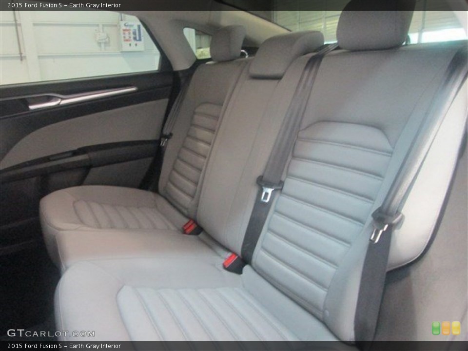 Earth Gray Interior Rear Seat for the 2015 Ford Fusion S #98079730