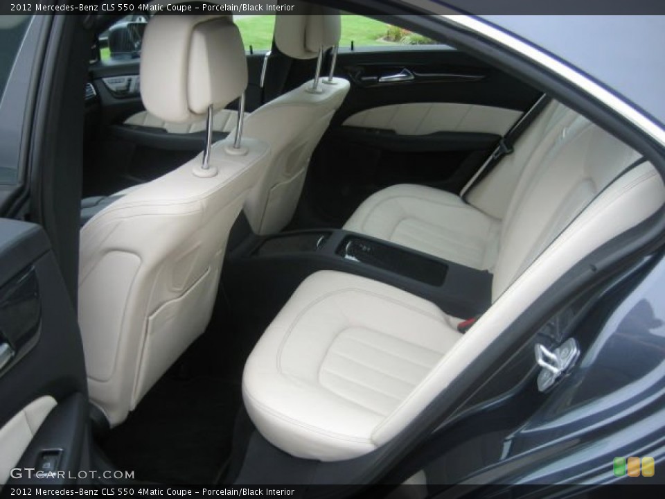 Porcelain/Black Interior Rear Seat for the 2012 Mercedes-Benz CLS 550 4Matic Coupe #98093996