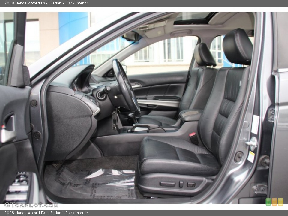 Black Interior Front Seat for the 2008 Honda Accord EX-L Sedan #98100347