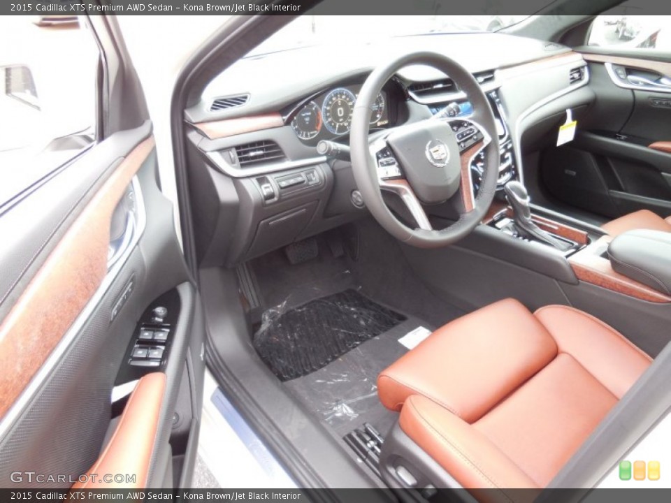 Kona Brown/Jet Black 2015 Cadillac XTS Interiors