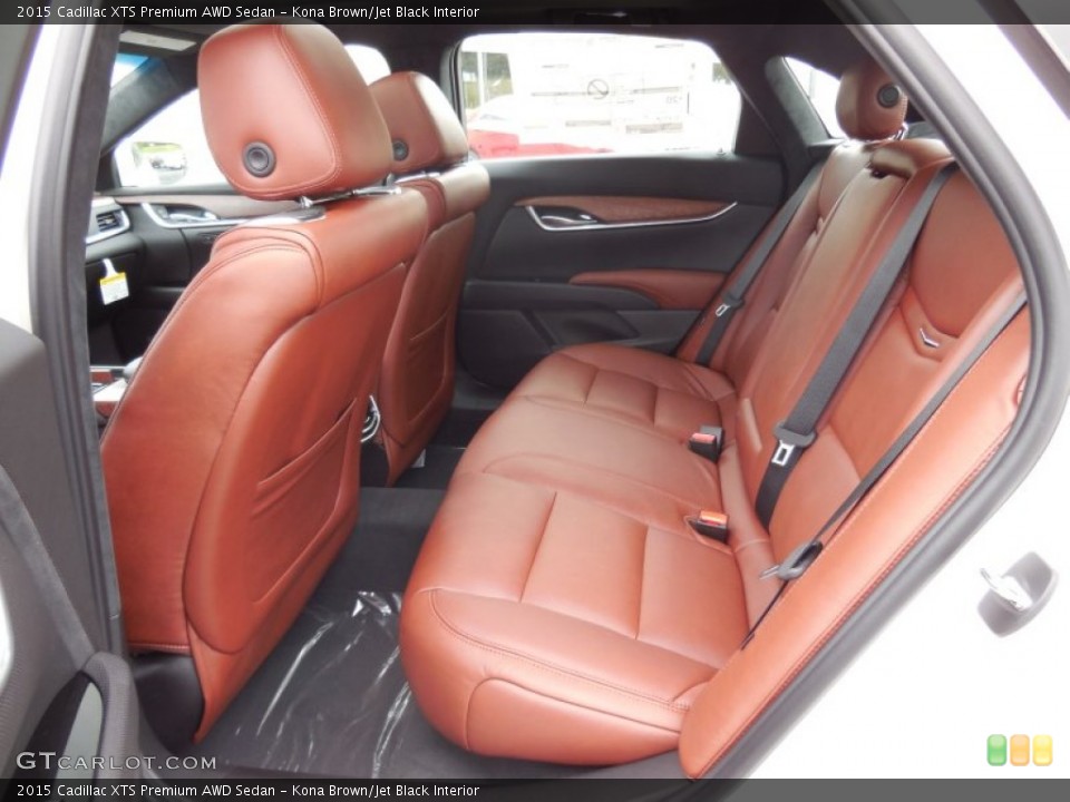 Kona Brown Jet Black Interior Rear Seat For The 2015