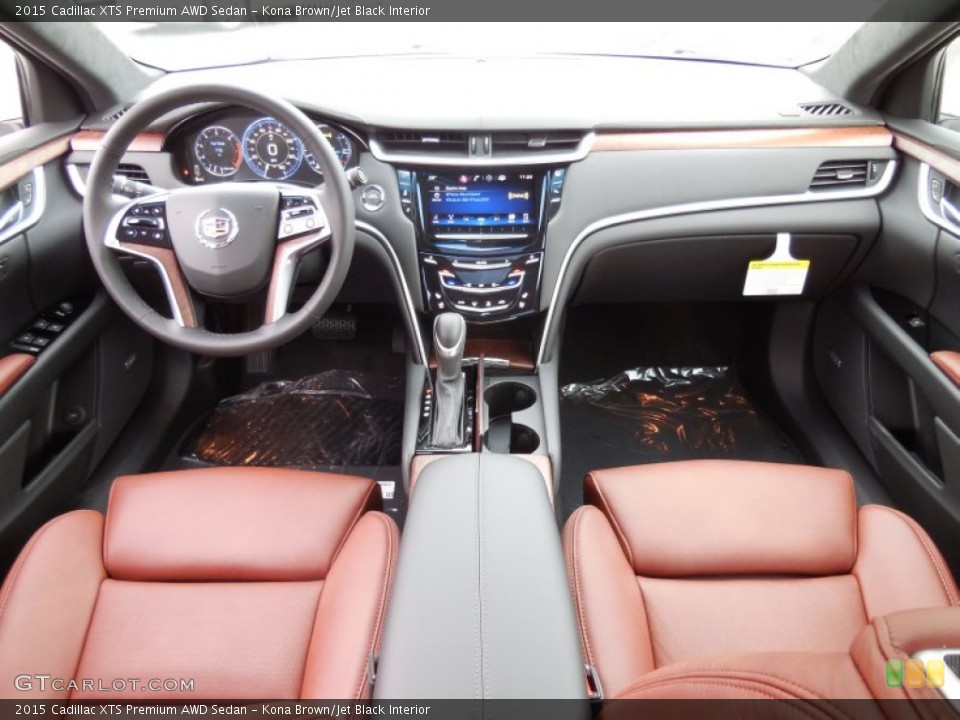 Kona Brown/Jet Black Interior Photo for the 2015 Cadillac XTS Premium AWD Sedan #98105621