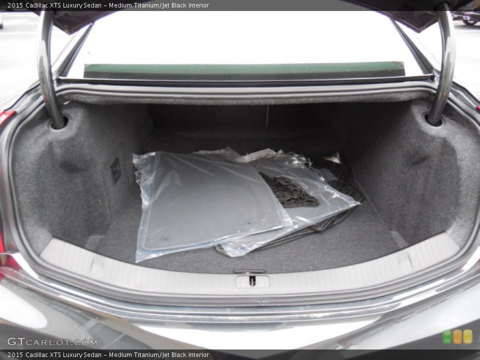 Medium Titanium/Jet Black Interior Trunk for the 2015 Cadillac XTS Luxury Sedan #98106584