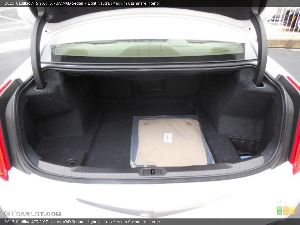 Light Neutral/Medium Cashmere Interior Trunk for the 2015 Cadillac ATS 2.0T Luxury AWD Sedan #98106911
