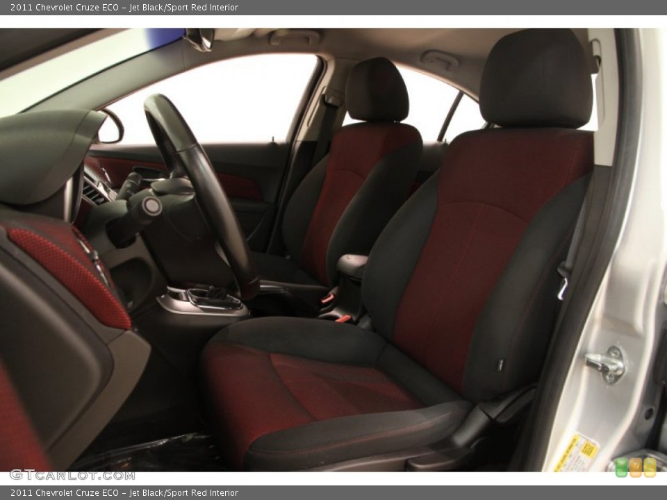 Jet Black/Sport Red Interior Photo for the 2011 Chevrolet Cruze ECO #98107580