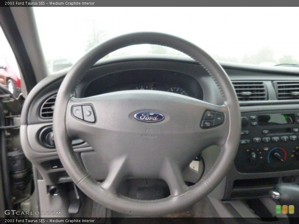 Medium Graphite Interior Steering Wheel for the 2003 Ford Taurus SES #98109113