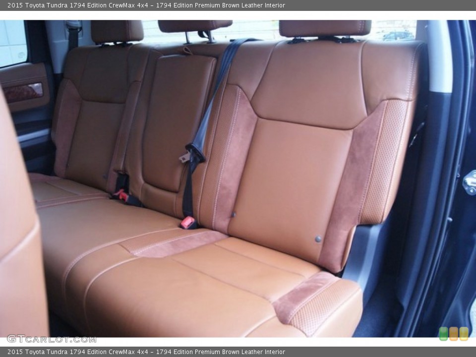 1794 Edition Premium Brown Leather Interior Rear Seat for the 2015 Toyota Tundra 1794 Edition CrewMax 4x4 #98109515