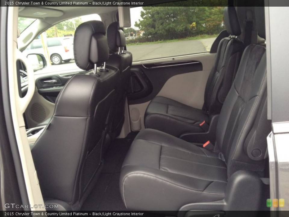 Black/Light Graystone Interior Rear Seat for the 2015 Chrysler Town & Country Limited Platinum #98113640
