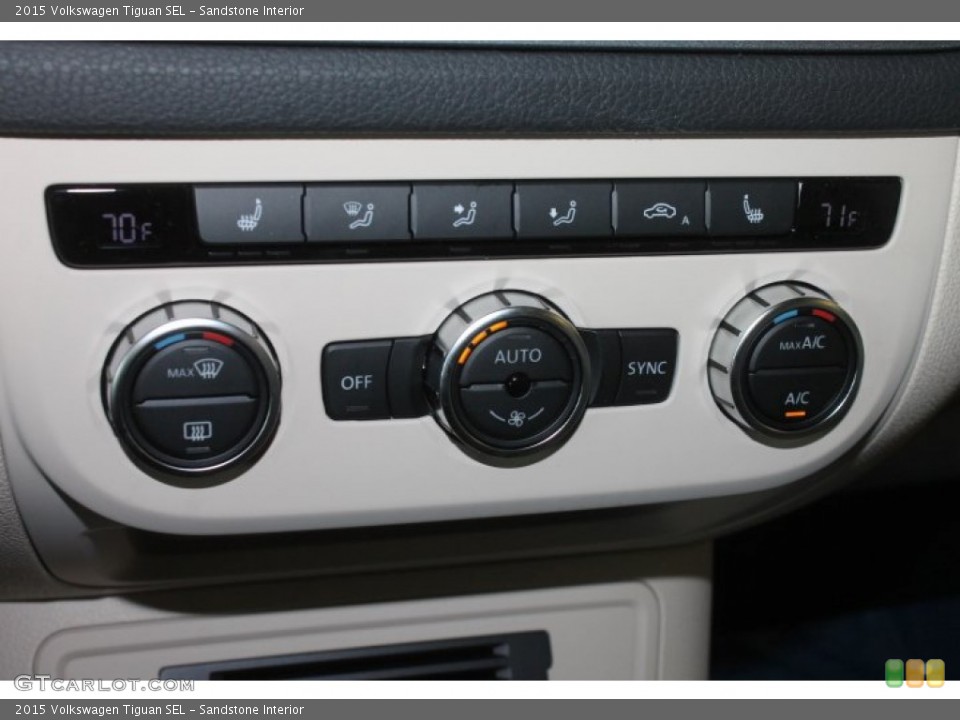 Sandstone Interior Controls for the 2015 Volkswagen Tiguan SEL #98113687