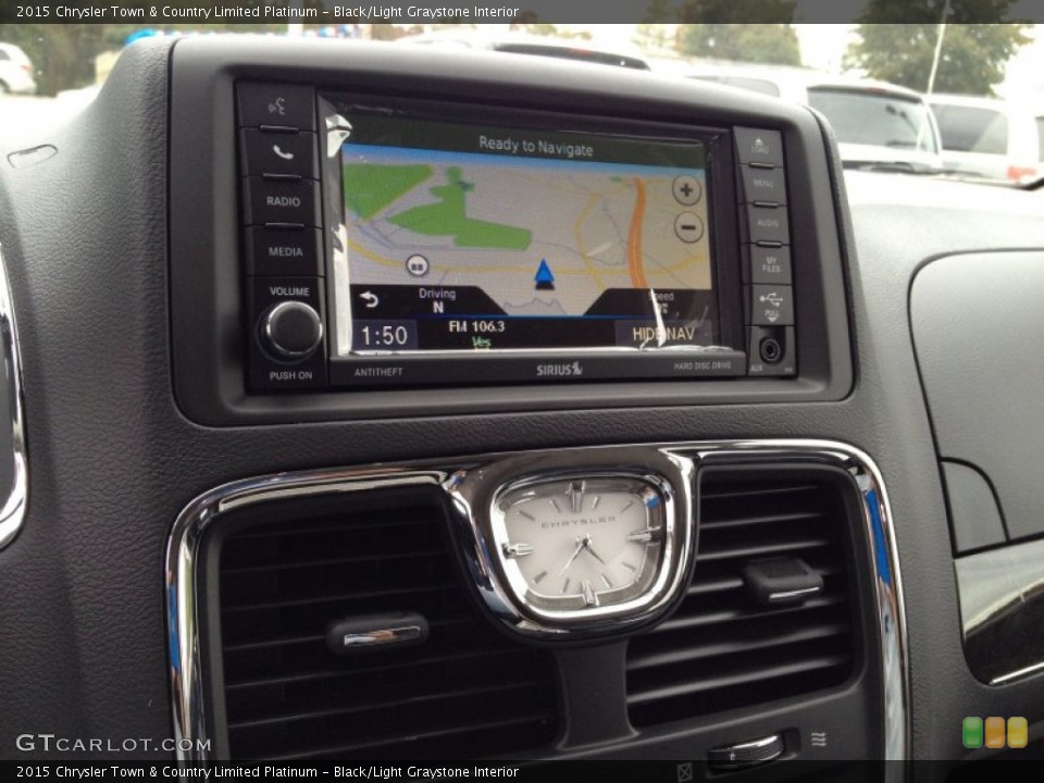 Black/Light Graystone Interior Navigation for the 2015 Chrysler Town & Country Limited Platinum #98113745
