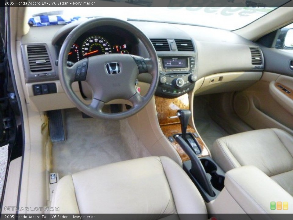 Ivory Interior Photo for the 2005 Honda Accord EX-L V6 Sedan #98115245