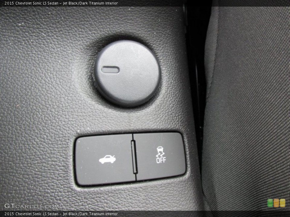 Jet Black/Dark Titanium Interior Controls for the 2015 Chevrolet Sonic LS Sedan #98115770