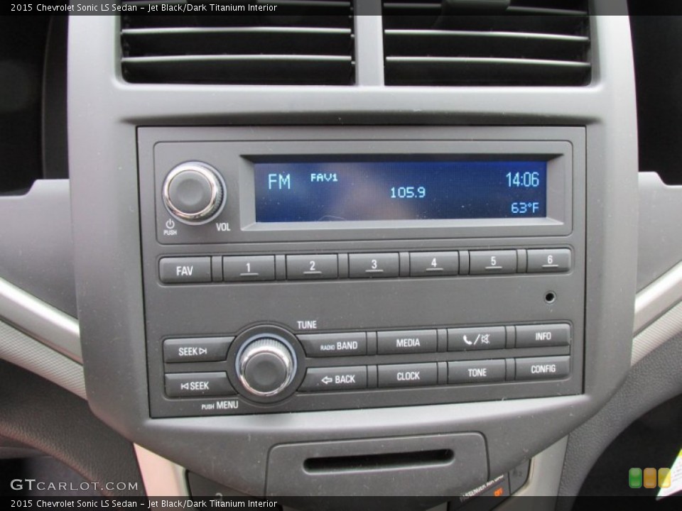 Jet Black/Dark Titanium Interior Audio System for the 2015 Chevrolet Sonic LS Sedan #98115791