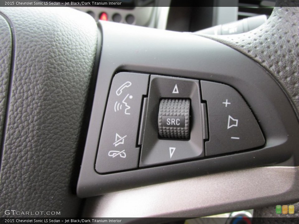 Jet Black/Dark Titanium Interior Controls for the 2015 Chevrolet Sonic LS Sedan #98115836