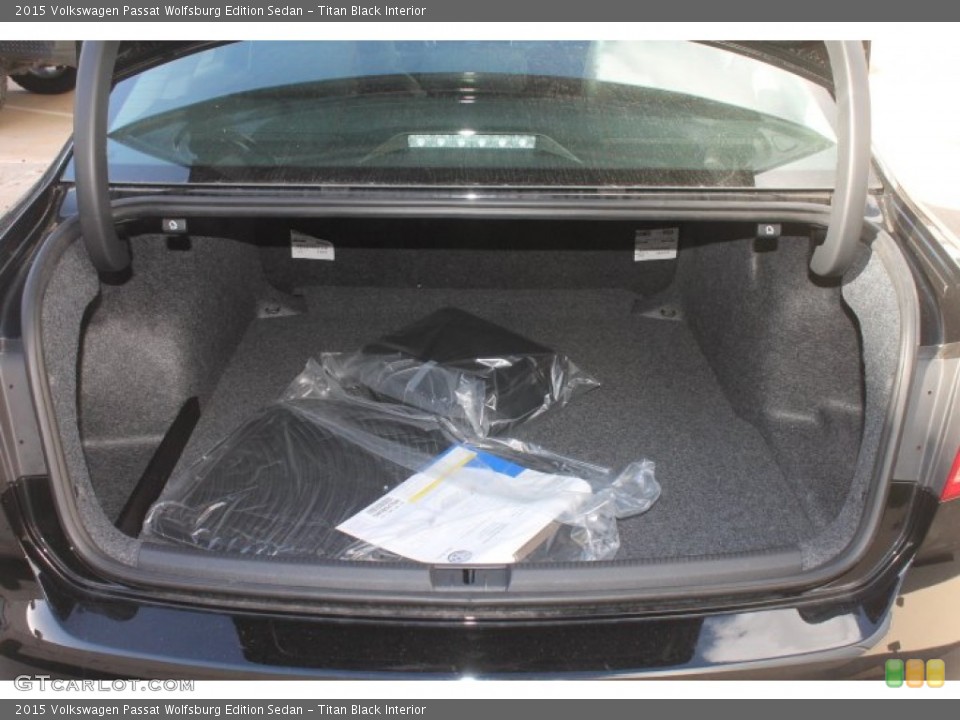 Titan Black Interior Trunk for the 2015 Volkswagen Passat Wolfsburg Edition Sedan #98115846